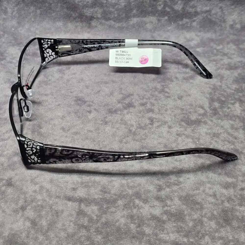 Easy Clip W T9922 Black 90W 55/17/135 Glasses & Removable Polarized Sun Clip Len